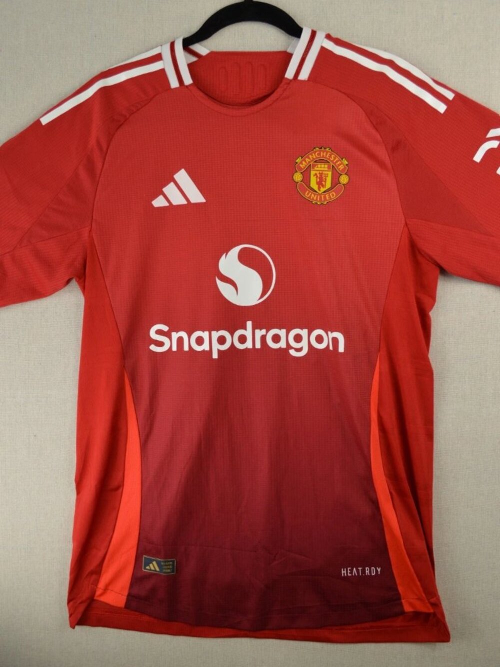 Adidas Mens Red Manchester United 2022/2023 Home Jersey TeamViewer Logo Size S